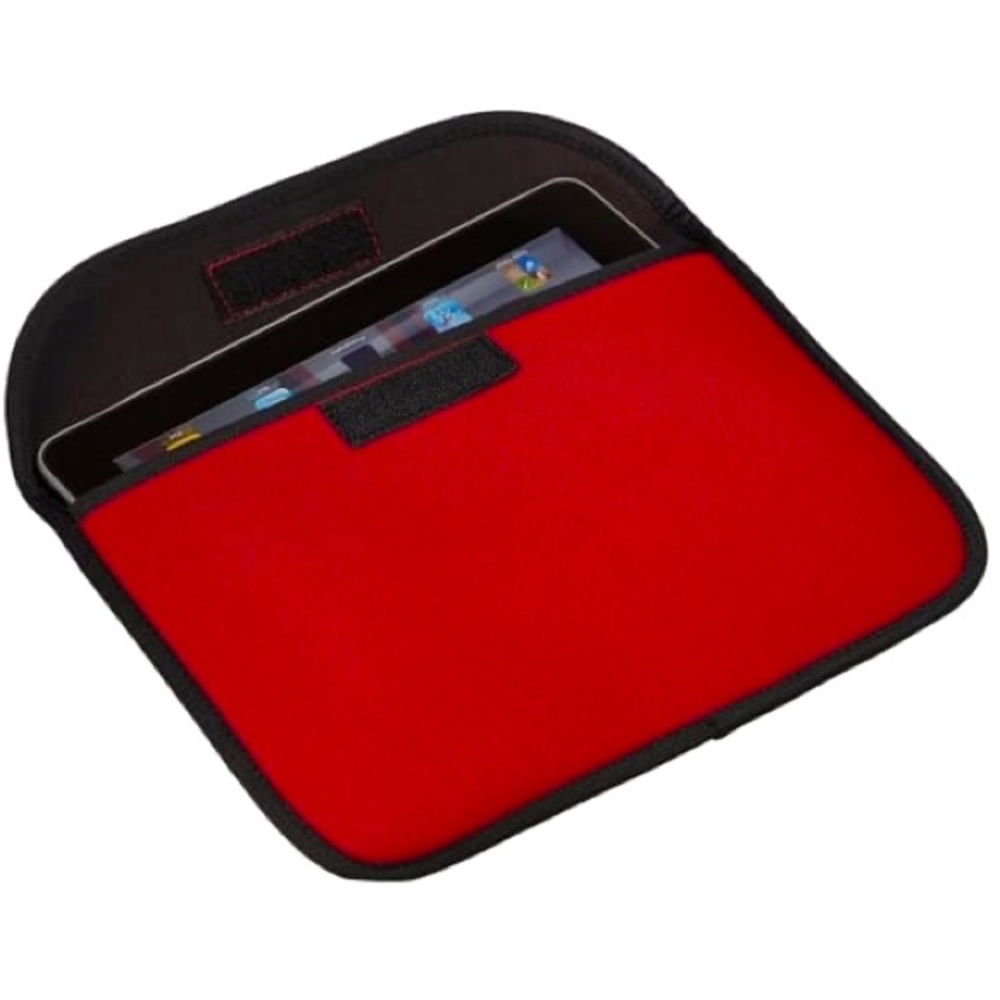 Red Neoprene iPad/Tablet Sleeve, 11.25" x 8" x 1/4".